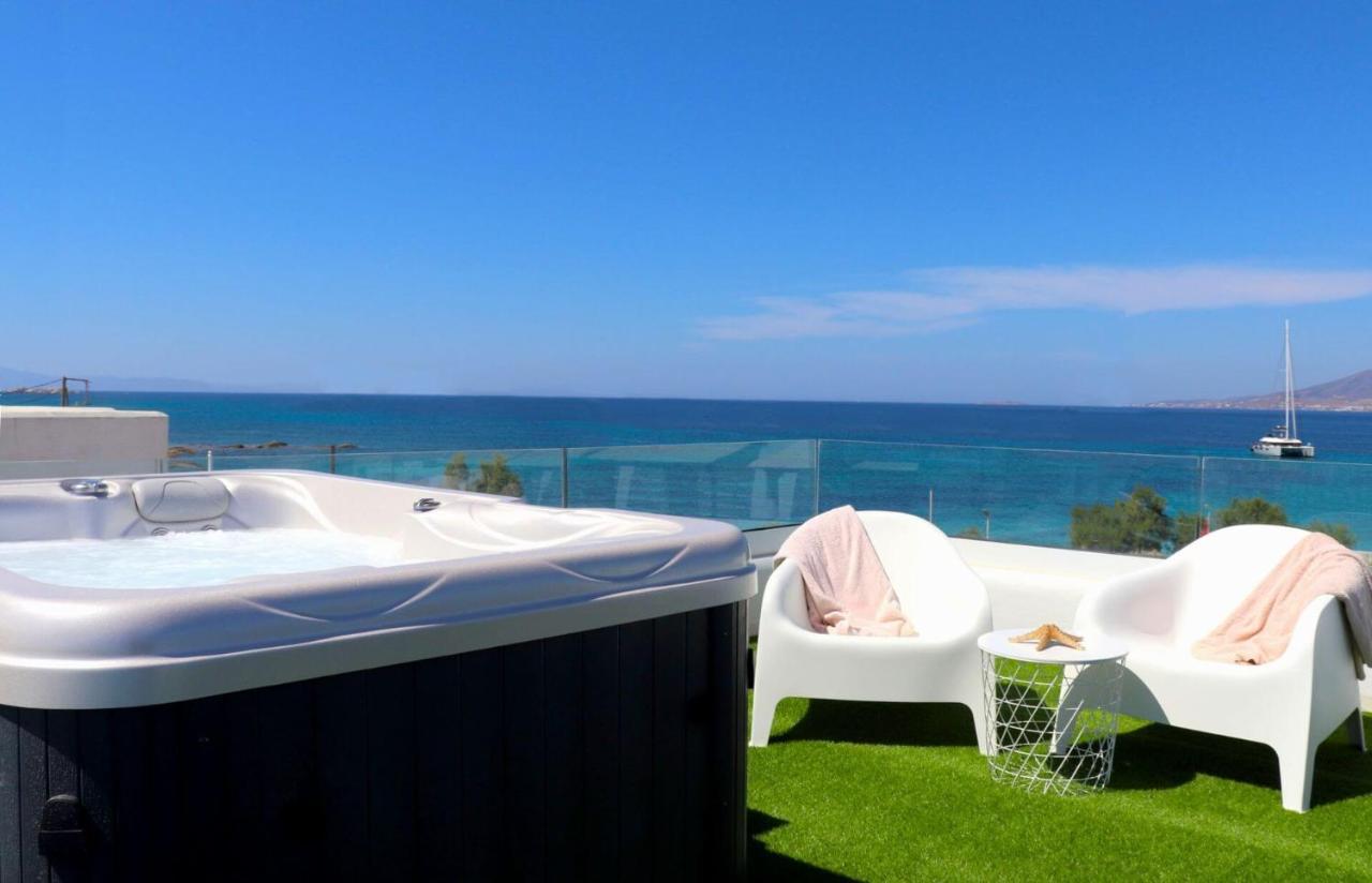 איוס פרוקופיוס Beach Apartment Thalia With Hot Tub And Sea View מראה חיצוני תמונה