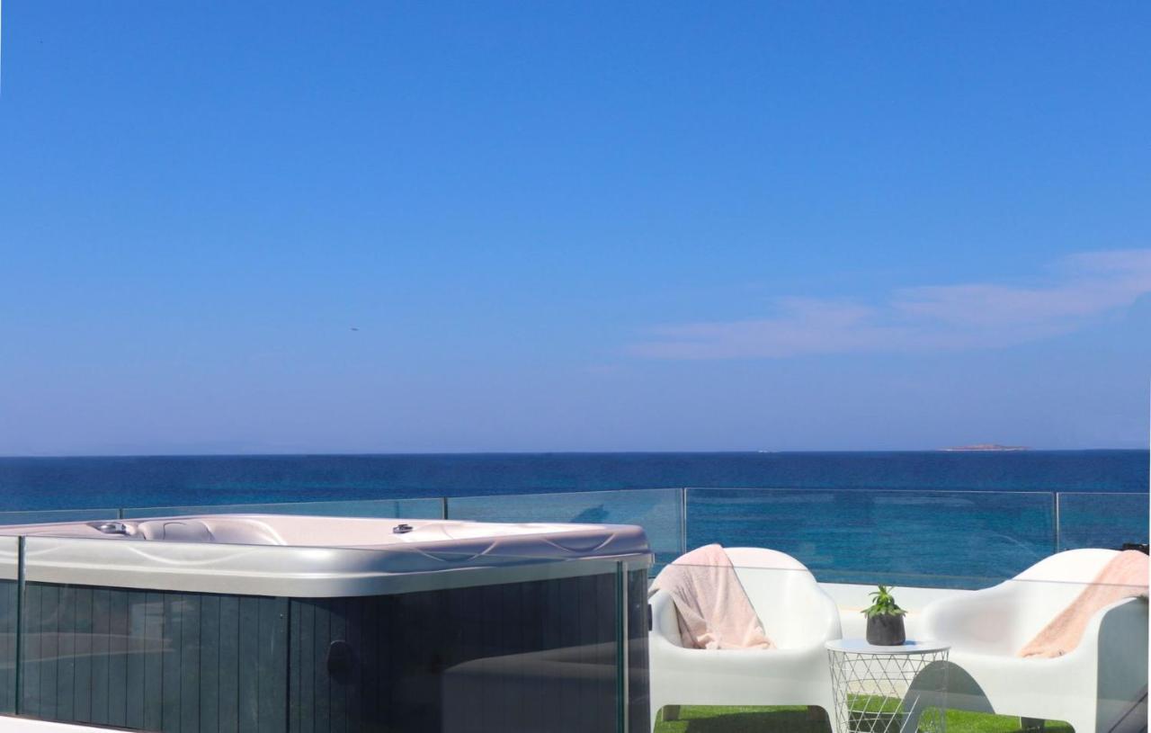 איוס פרוקופיוס Beach Apartment Thalia With Hot Tub And Sea View מראה חיצוני תמונה